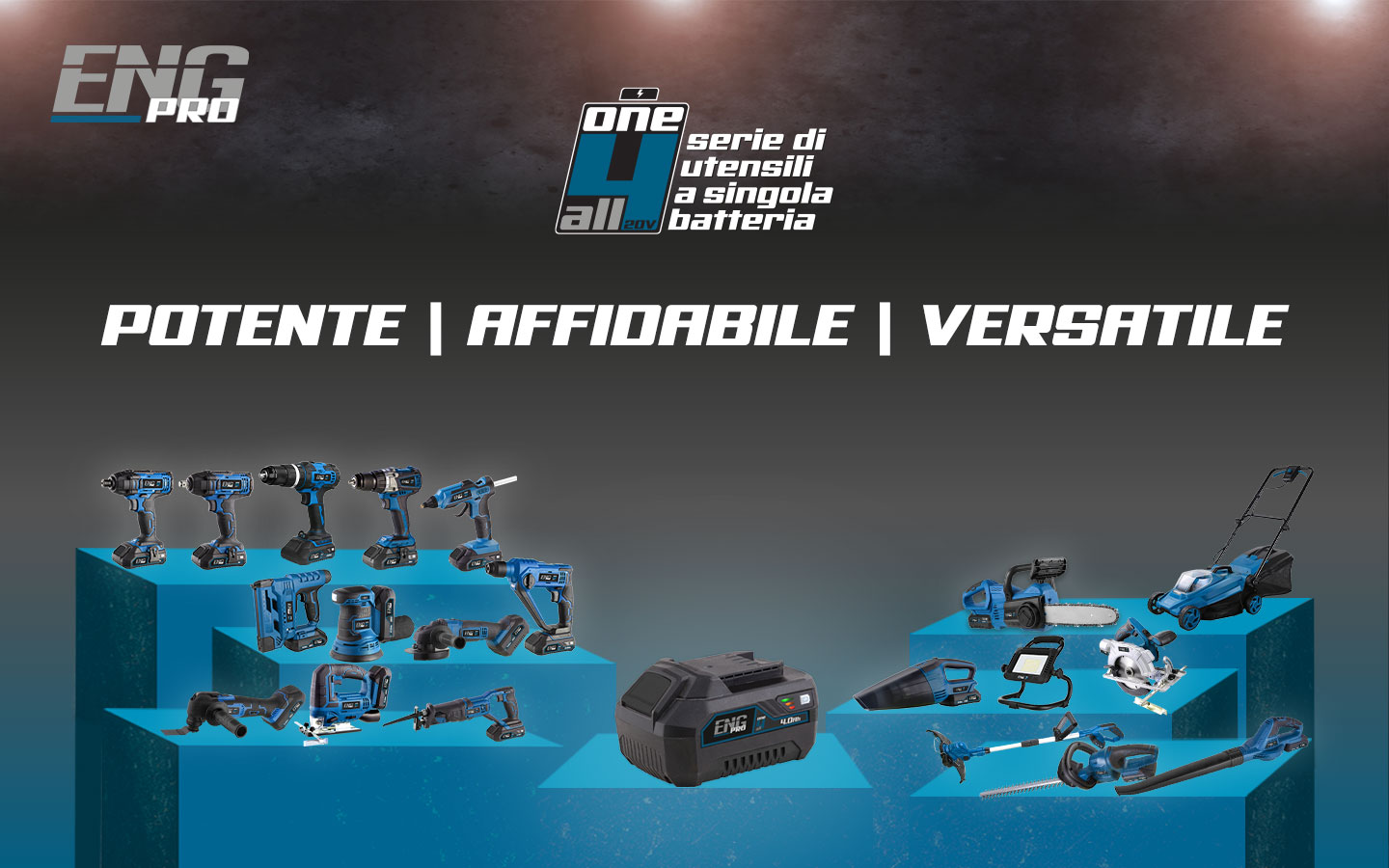 ONE4ALL - Serie di utensili a batteria singola - ENG PRO